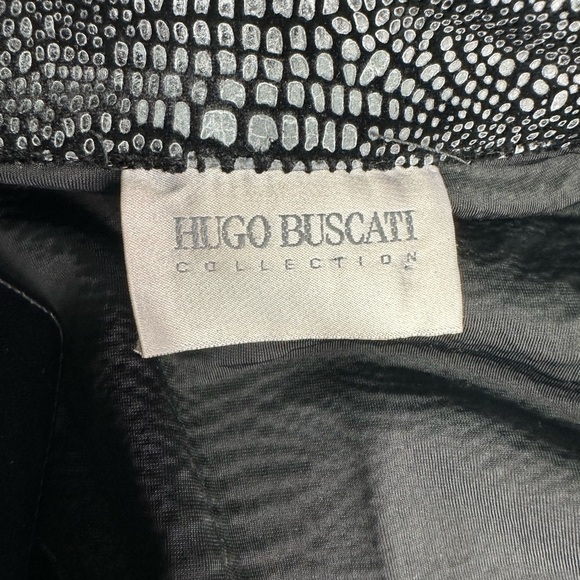 Hugo Buscati size 4 Elegant Black Women's Jacket pre owned Exellent condition - Picture 10 of 11